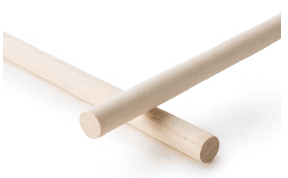Wooden dowel rods